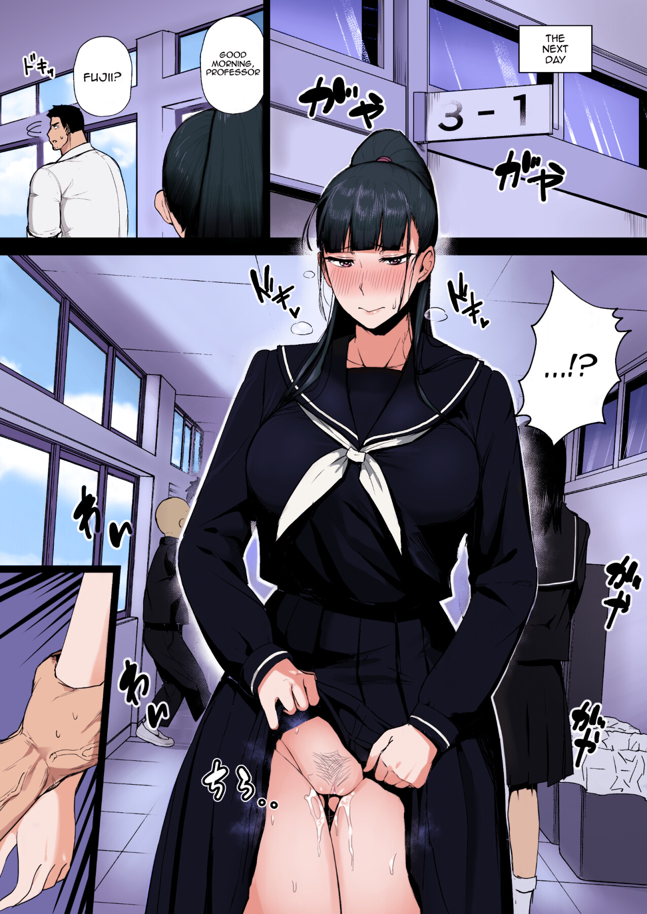 Hentai Manga Comic-The Uptight Model Student Wants To Become The Teachers Bitch (Color)-Read-23